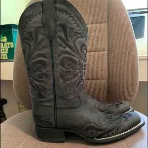 Circle G Wmn’s Embroidery Western Boot Square Toe